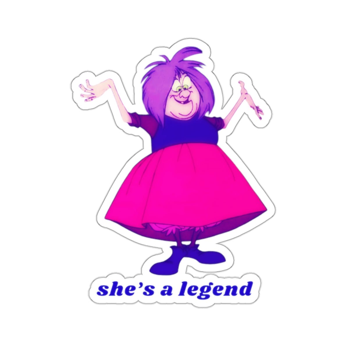 MADAM MIM "She's a Legend" Kiss-Cut Sticker