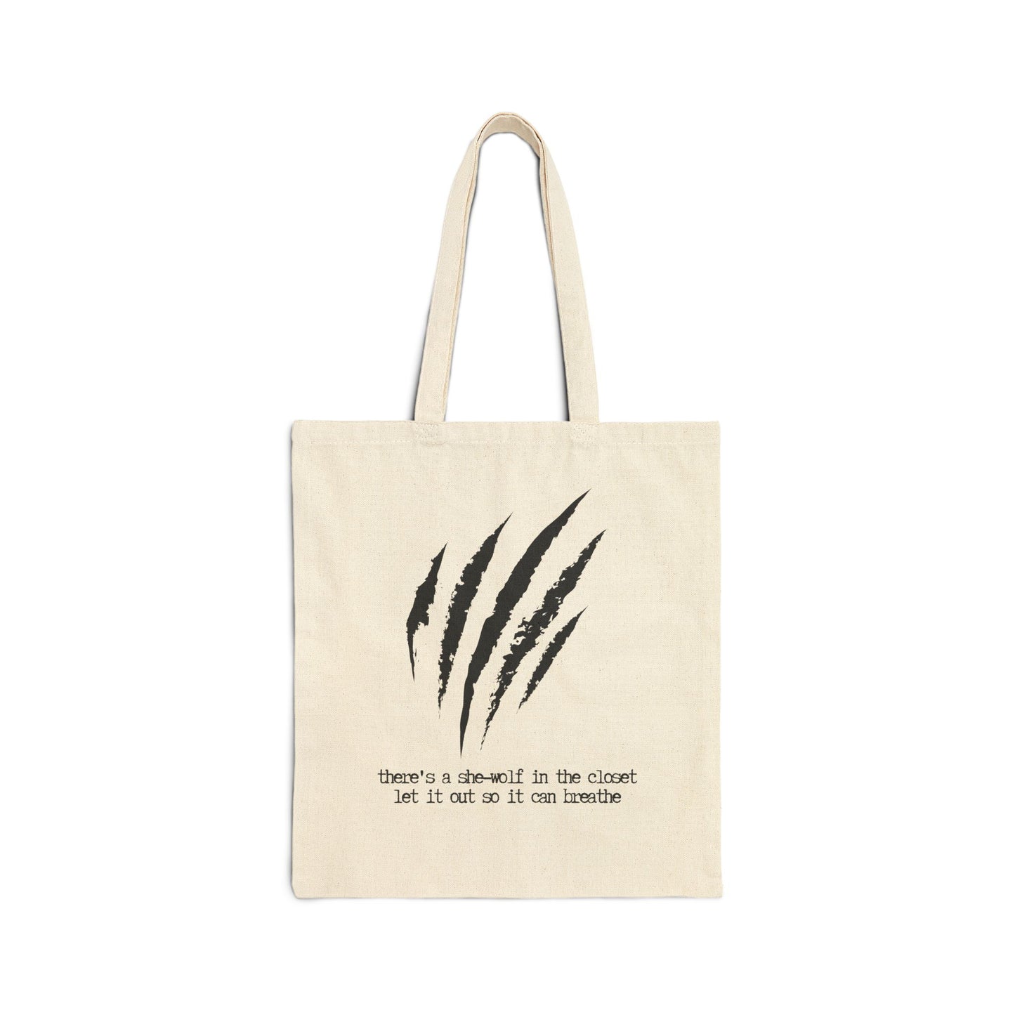 SHE-WOLF Shakira inspired 100% Cotton Canvas Tote Bag