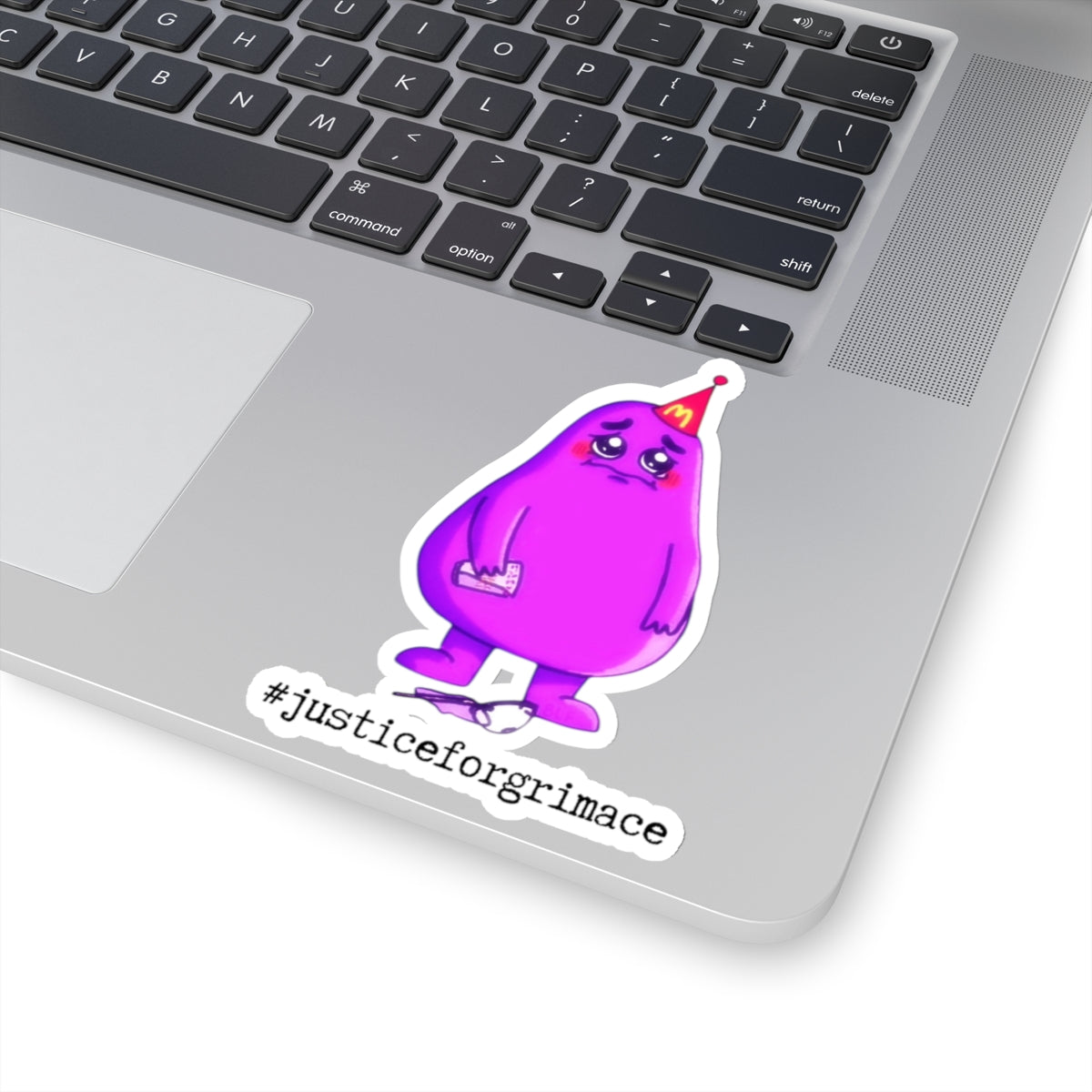 #justiceforgrimace Kiss-Cut Grimace Sticker