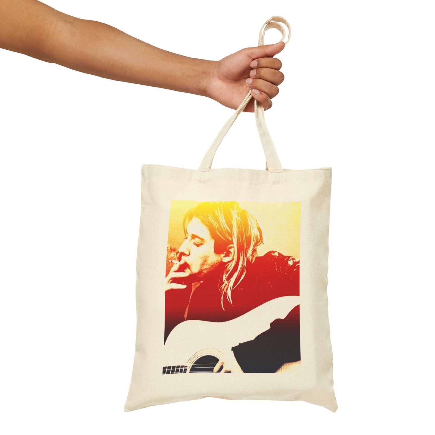 Pop Art Kurt Cobain 100% Cotton Canvas Tote Bag