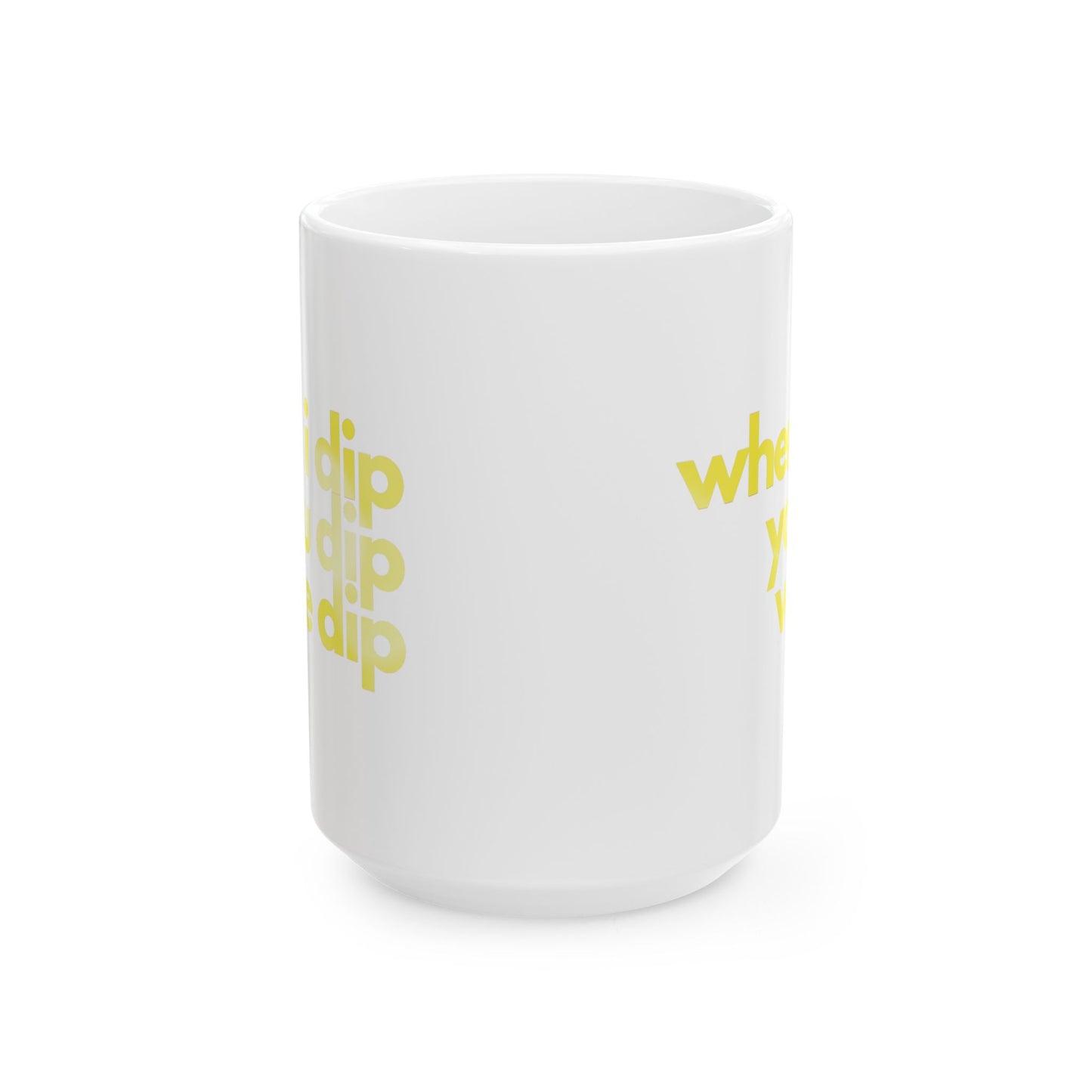 Find Me in the Club "da dip"  XL Mug | Modern and Colorful Ceramic Coffee Mug