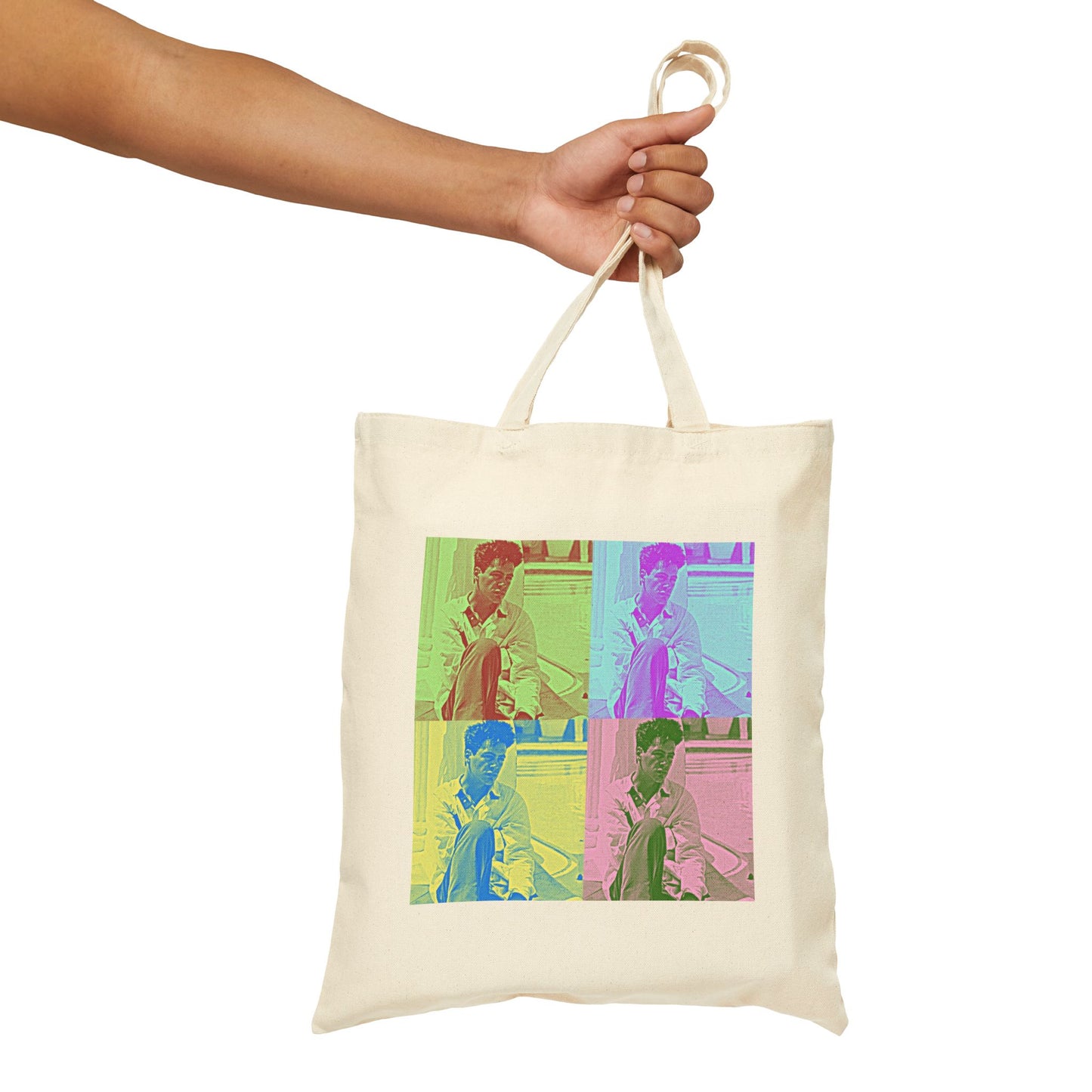 Pop Art Julian/RDJ 100% Cotton Canvas Tote Bag