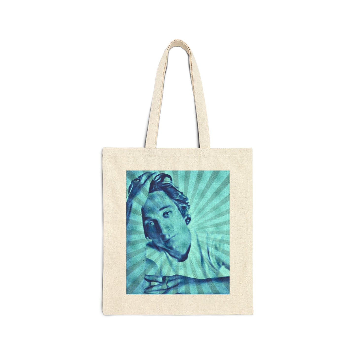 JEREMY ALLEN WHITE IN BLUE 100% Cotton Canvas Tote Bag