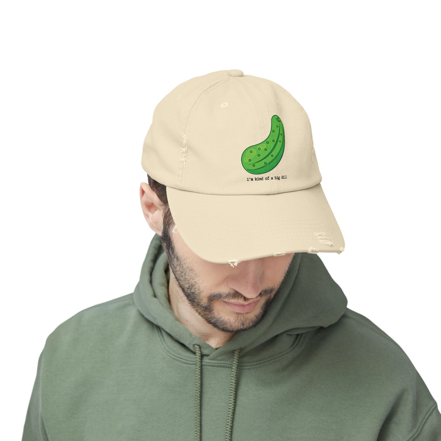 "Big Dill"  Unisex Distressed Cap