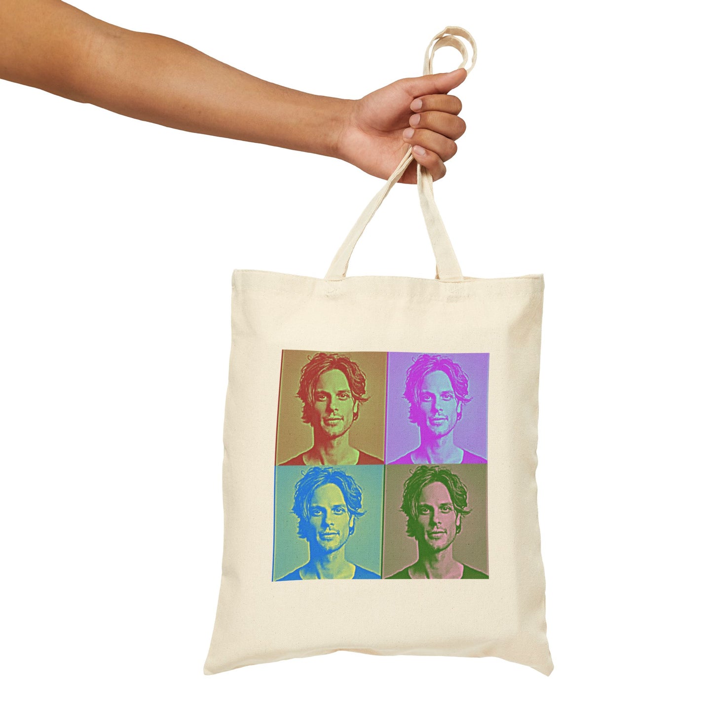 Mathew Gray Gubler POP ART 100% Cotton Canvas Tote Bag