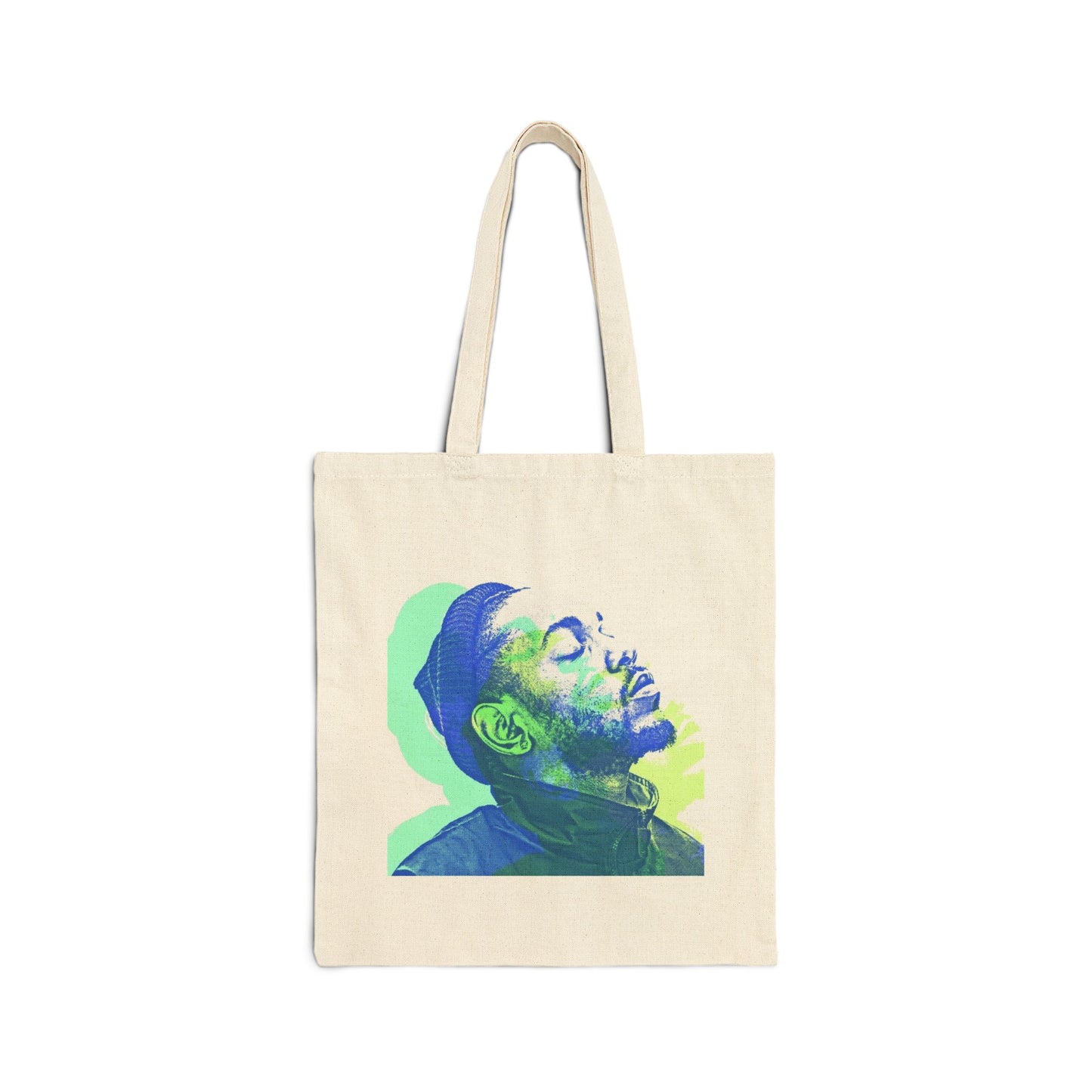 Kendrick in Blue 100% Cotton Canvas Tote Bag