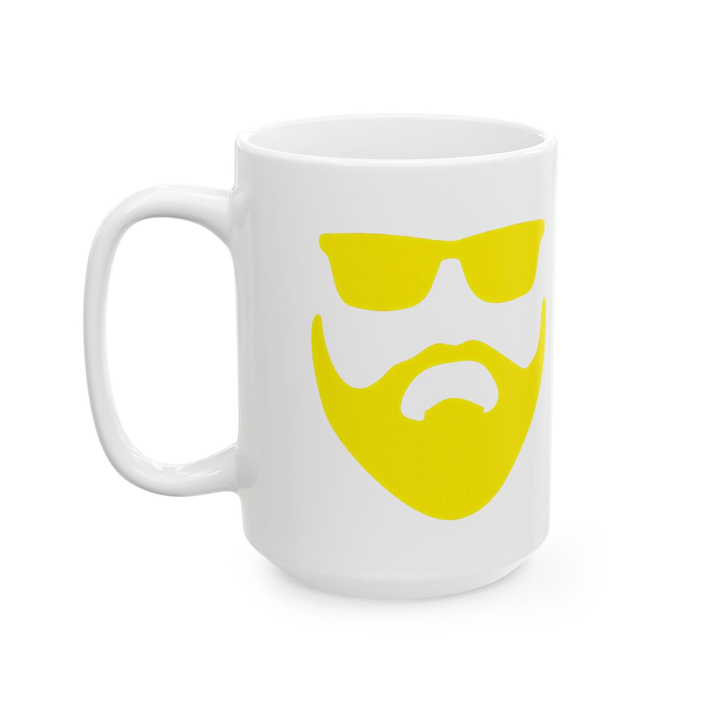 Sunshine Yellow Beardo XL Ceramic Mug