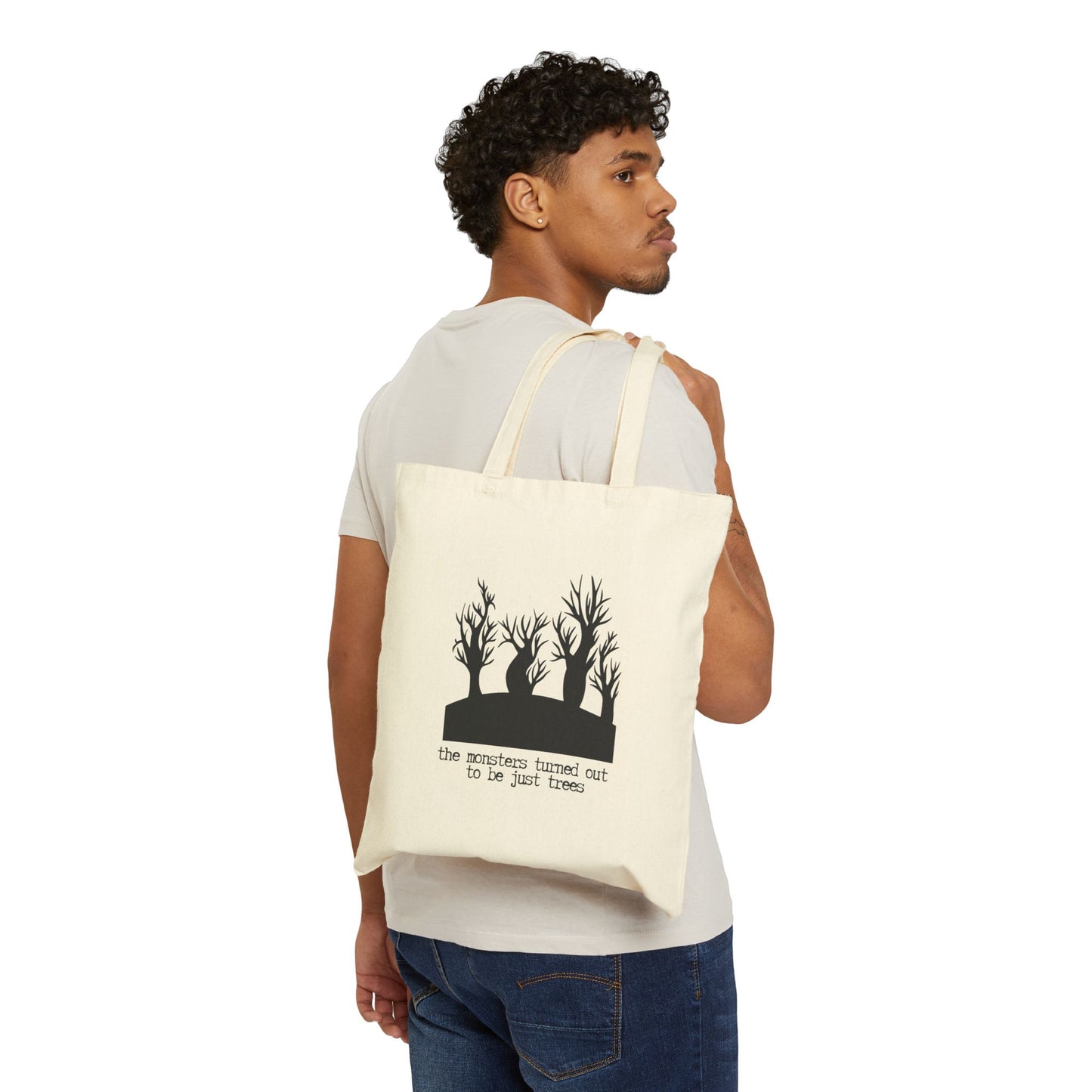 "The Monsters Turned Out to Be Just Trees" TAYLOR SWIFT inspired 100% Cotton Canvas Tote Bag