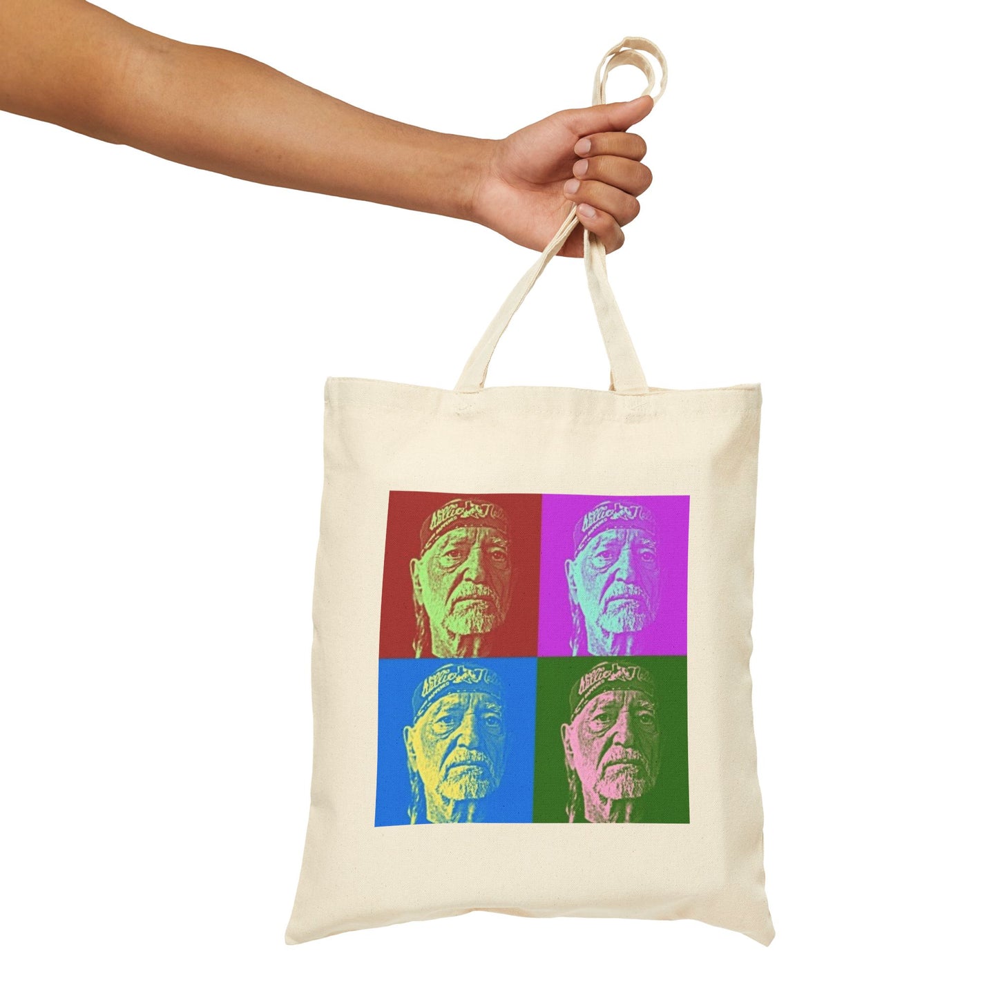 POP ART WILLIE 100% Cotton Canvas Tote Bag