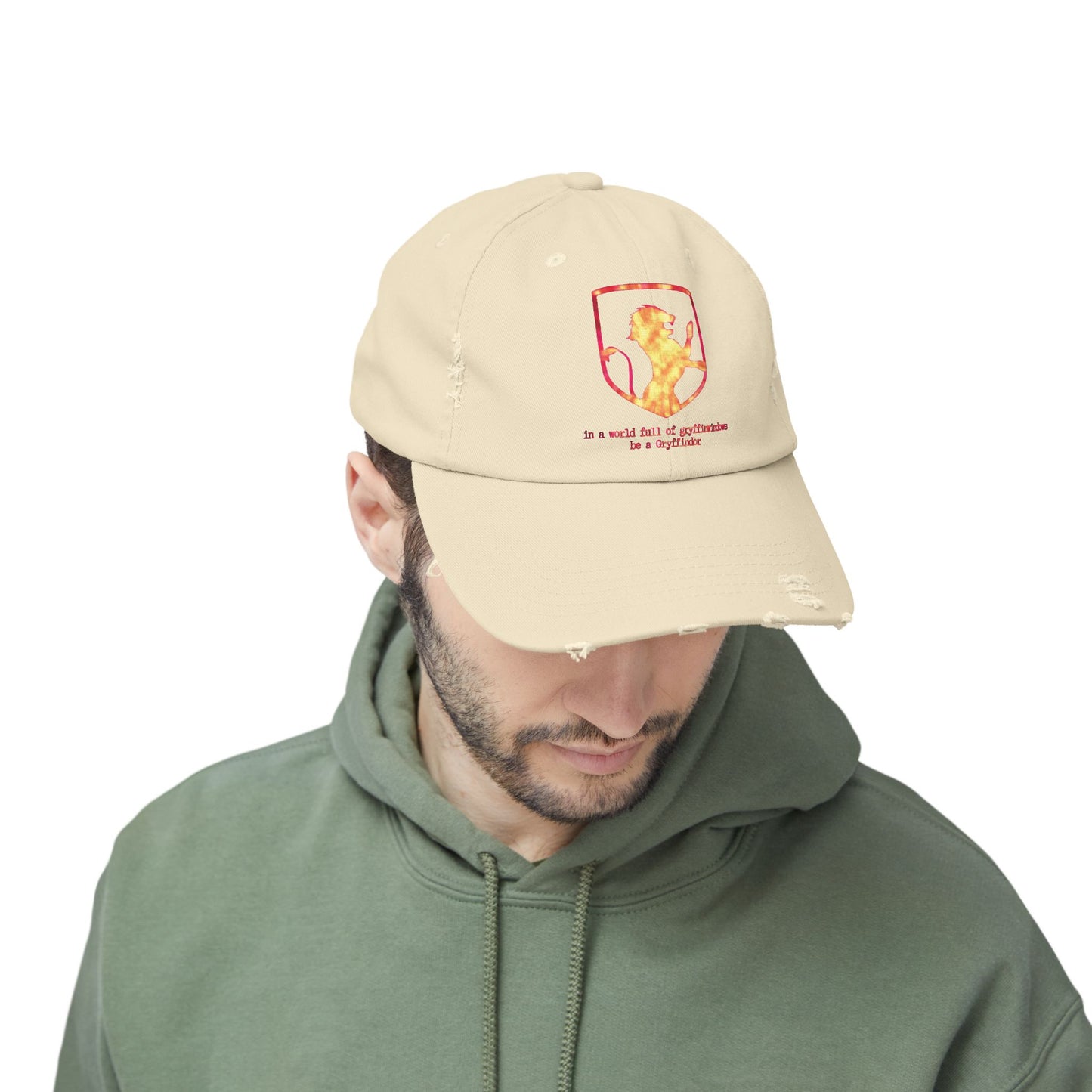 SORTING HAT SERIES (Gryffindor) Unisex Distressed Cap