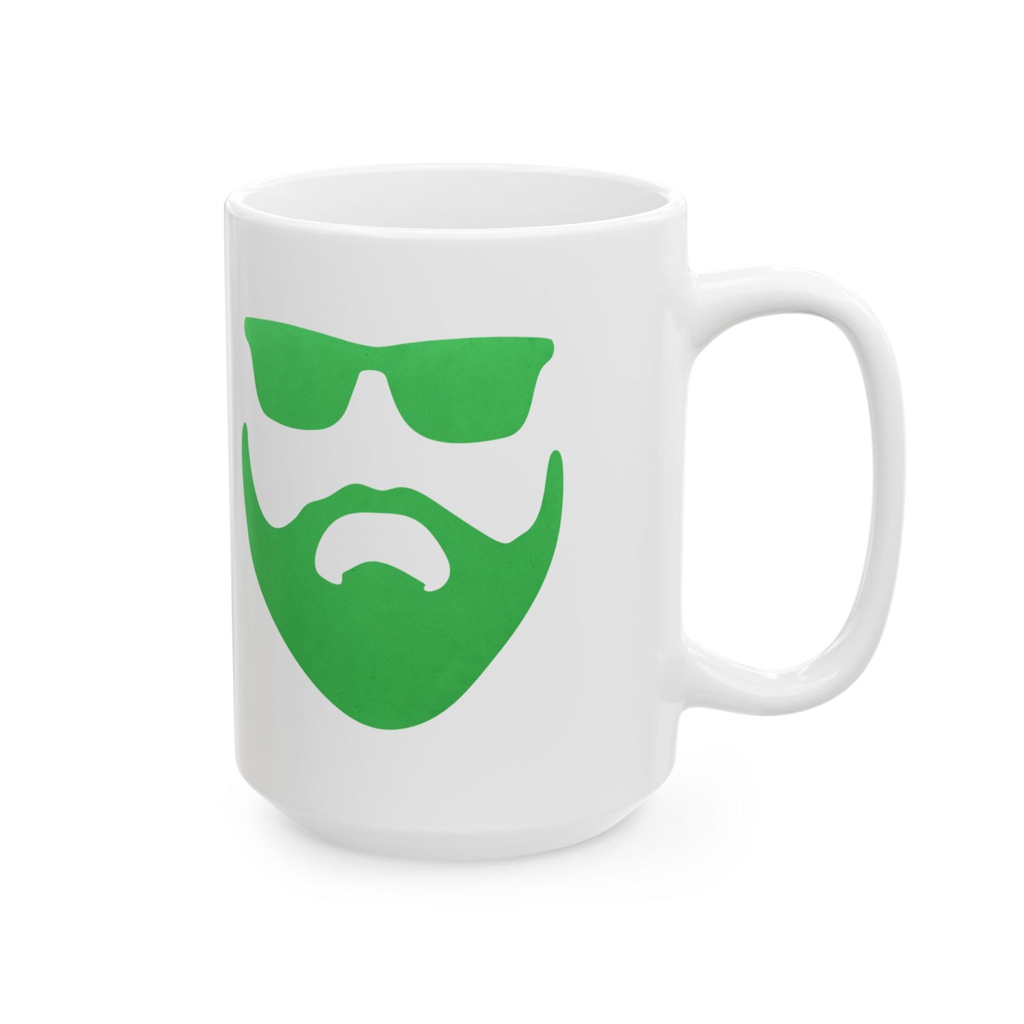 Apple Green Beardo XL Ceramic Mug