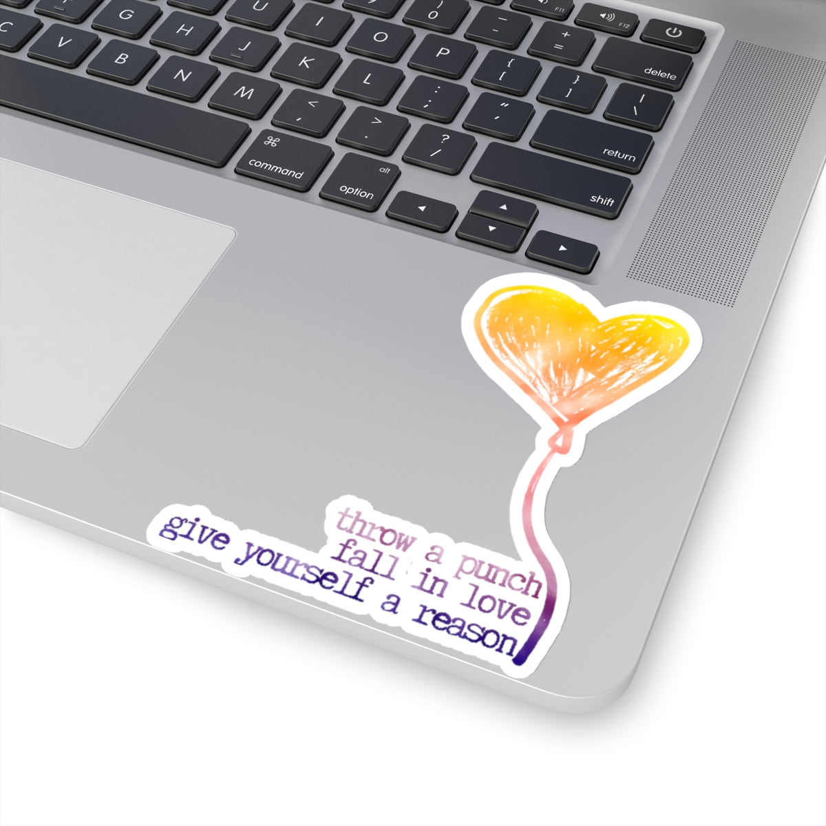 Noah Kahan "Give Yourself a Reason" (purplorange) Kiss-Cut Sticker