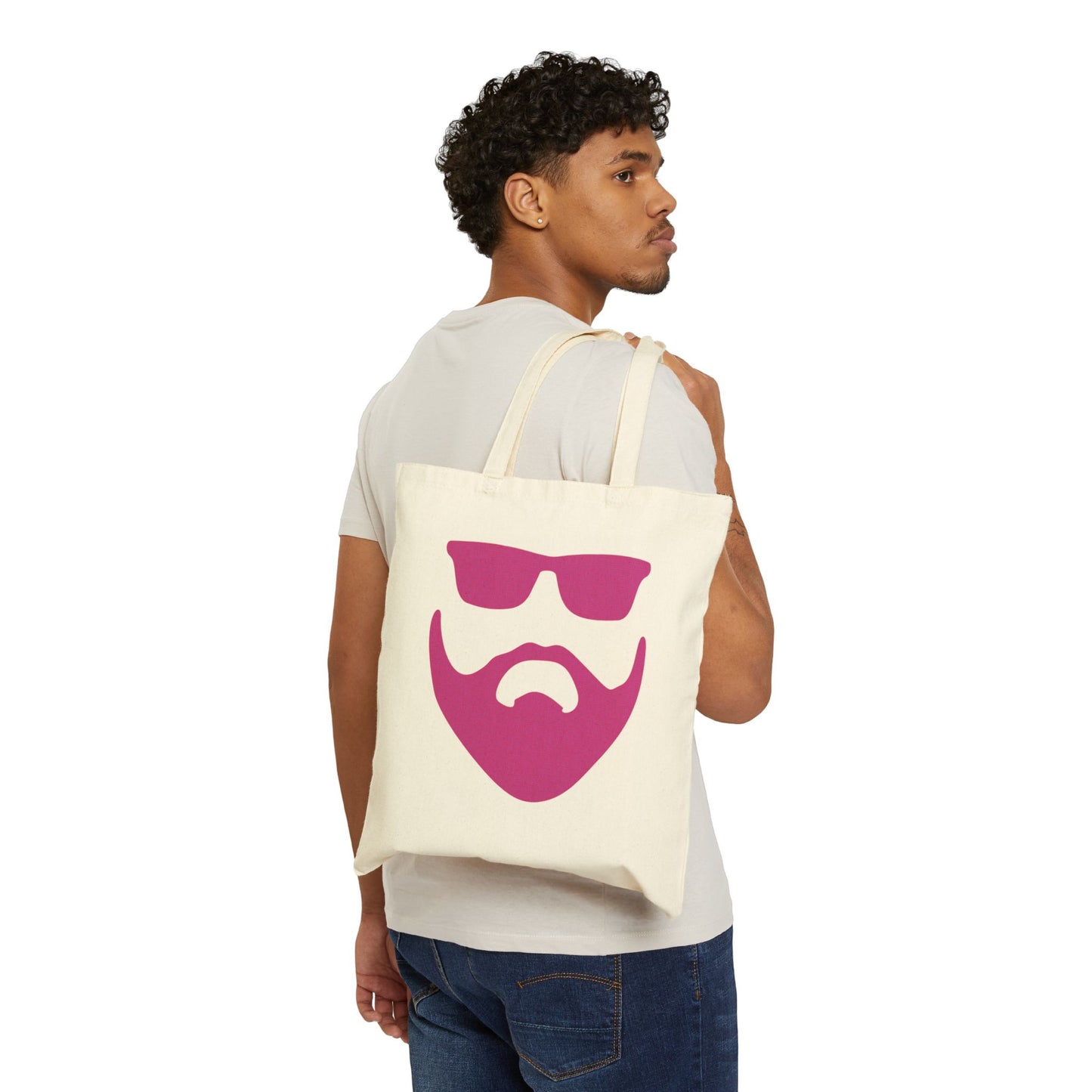 "So Many Beards So Little Time" (pinkitydinkity) 100% Cotton Canvas Tote Bag