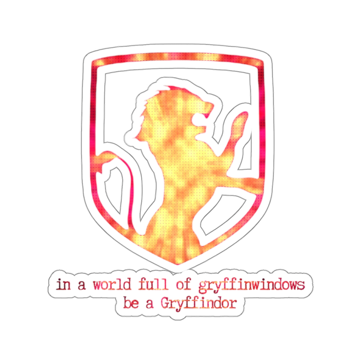 Sorting Hat Series Gryffindoor Kiss-Cut Sticker