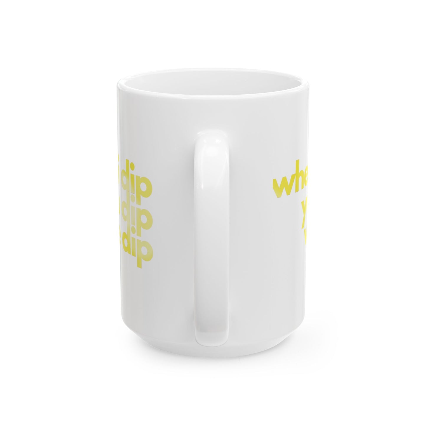 Find Me in the Club "da dip"  XL Mug | Modern and Colorful Ceramic Coffee Mug