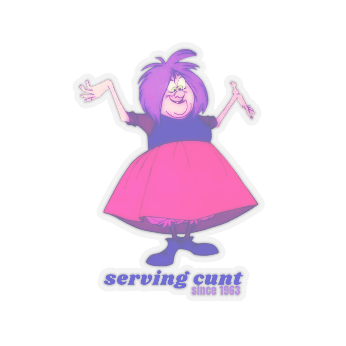 MADAM MIM "Serving Cvnt" Kiss-Cut Sticker