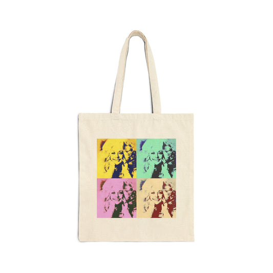 Pop Art Dolly 100% Cotton Canvas Tote Bag