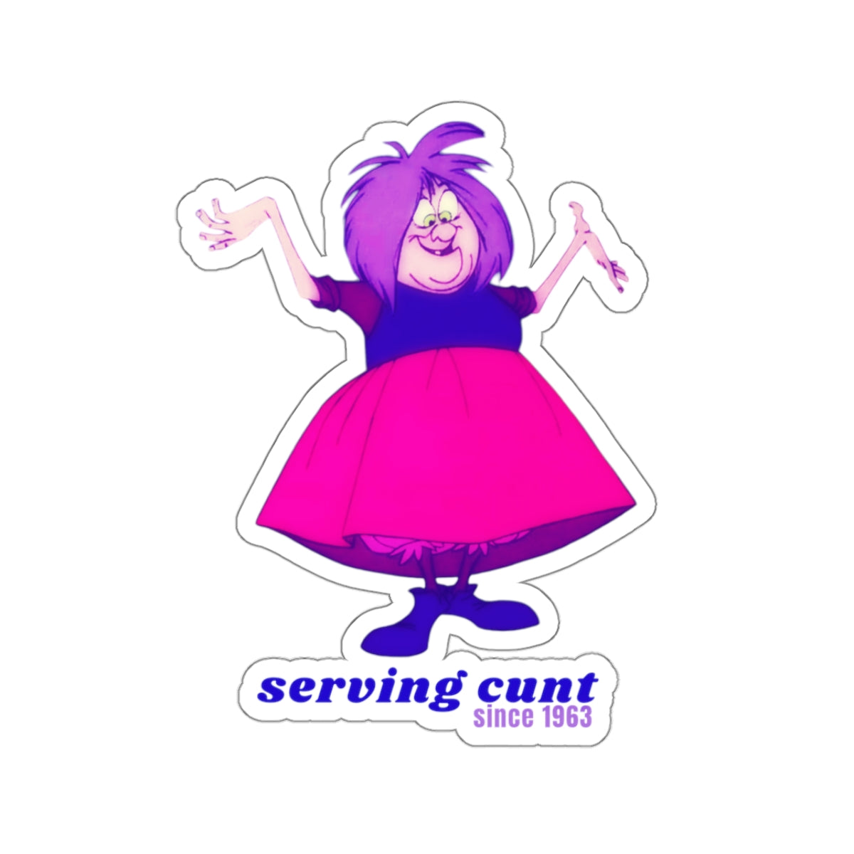 MADAM MIM "Serving Cvnt" Kiss-Cut Sticker