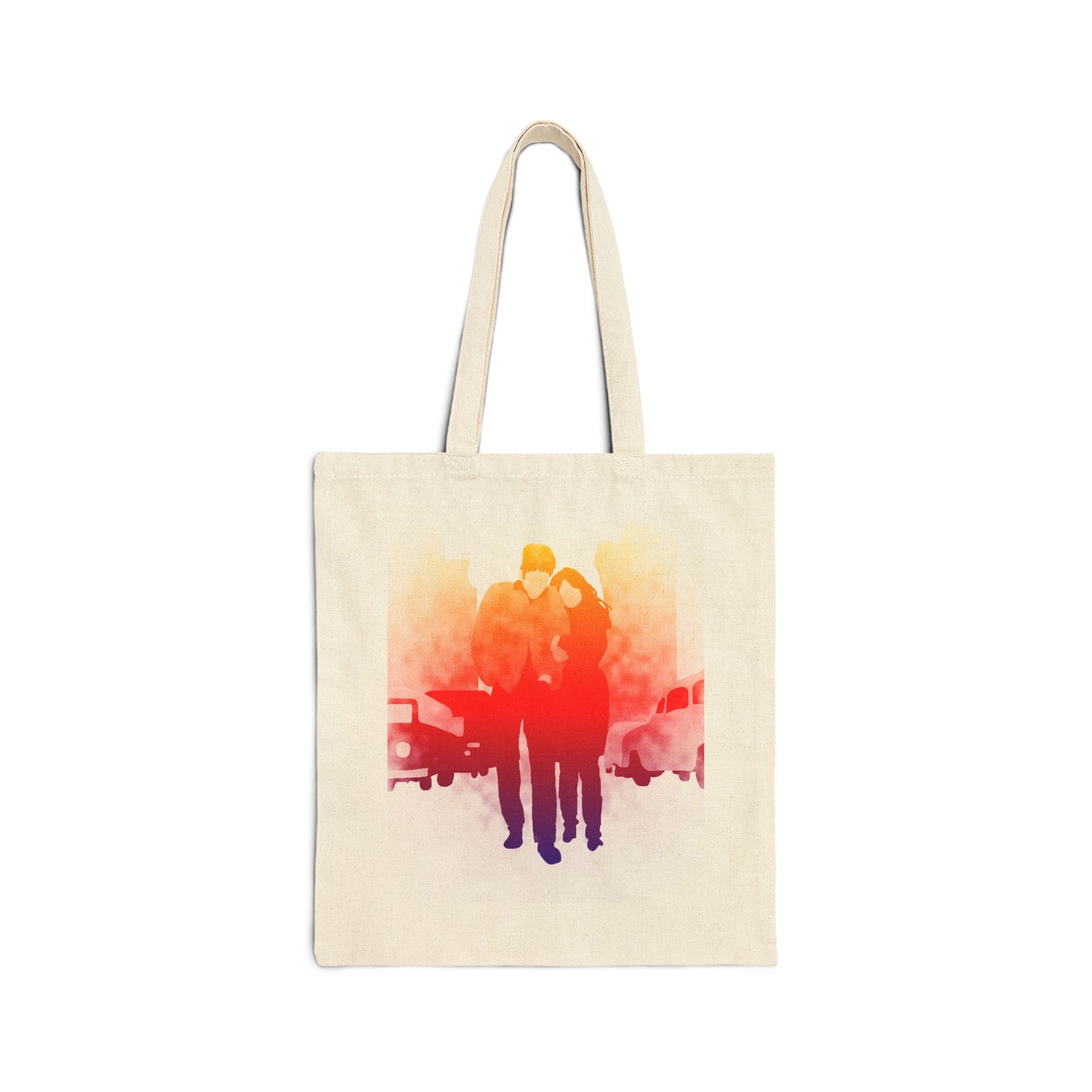 Freewheeling in Neon 100% Cotton Canvas Tote Bag