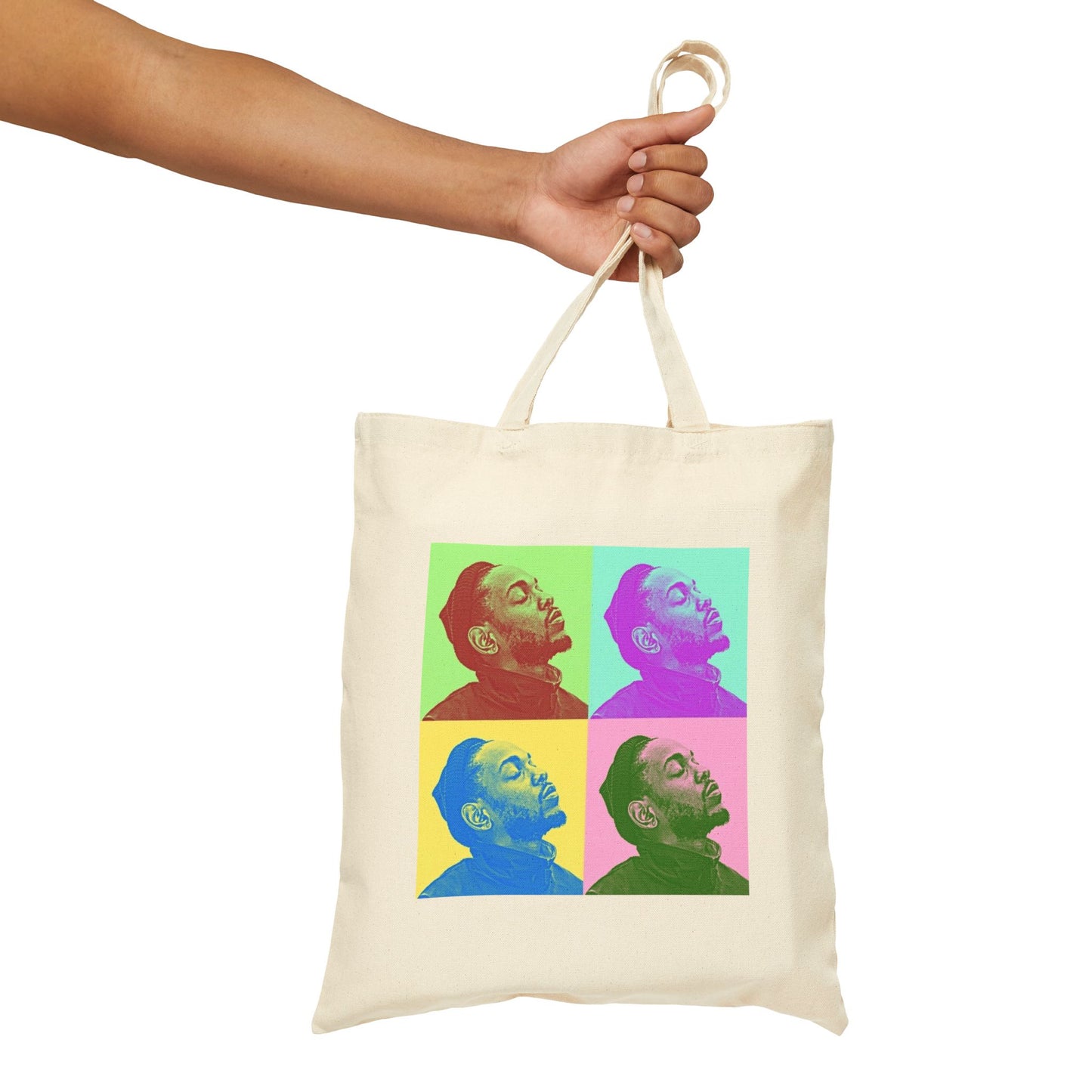 Pop Art KENDRICK LAMAR 100% Cotton Canvas Tote Bag