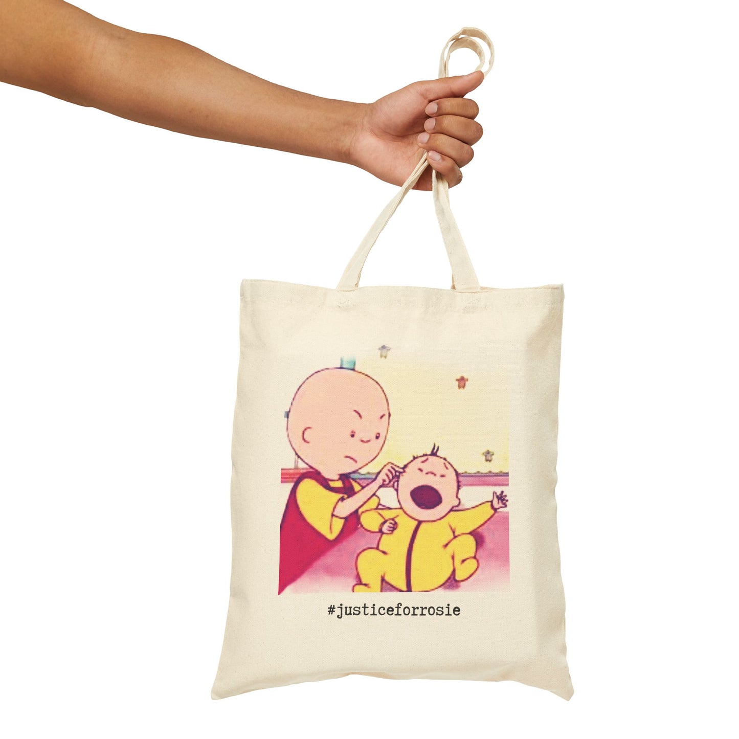 #JusticeForRosie 100 Percent Cotton Canvas Caillou Tote Bag