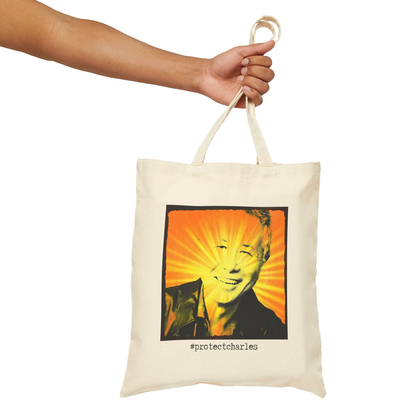 #protectcharles Golden Bachelor-inspired  100% Cotton Canvas Tote Bag