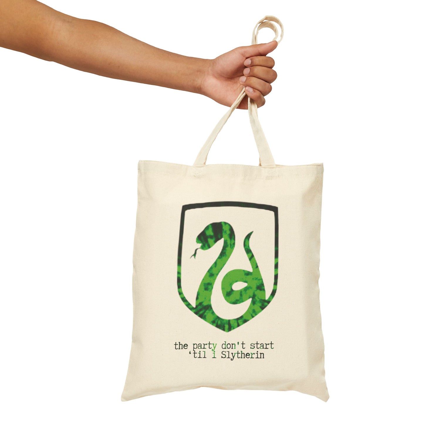 SORTING HAT SERIES  (Slytherin) 100% Cotton Canvas Tote Bag