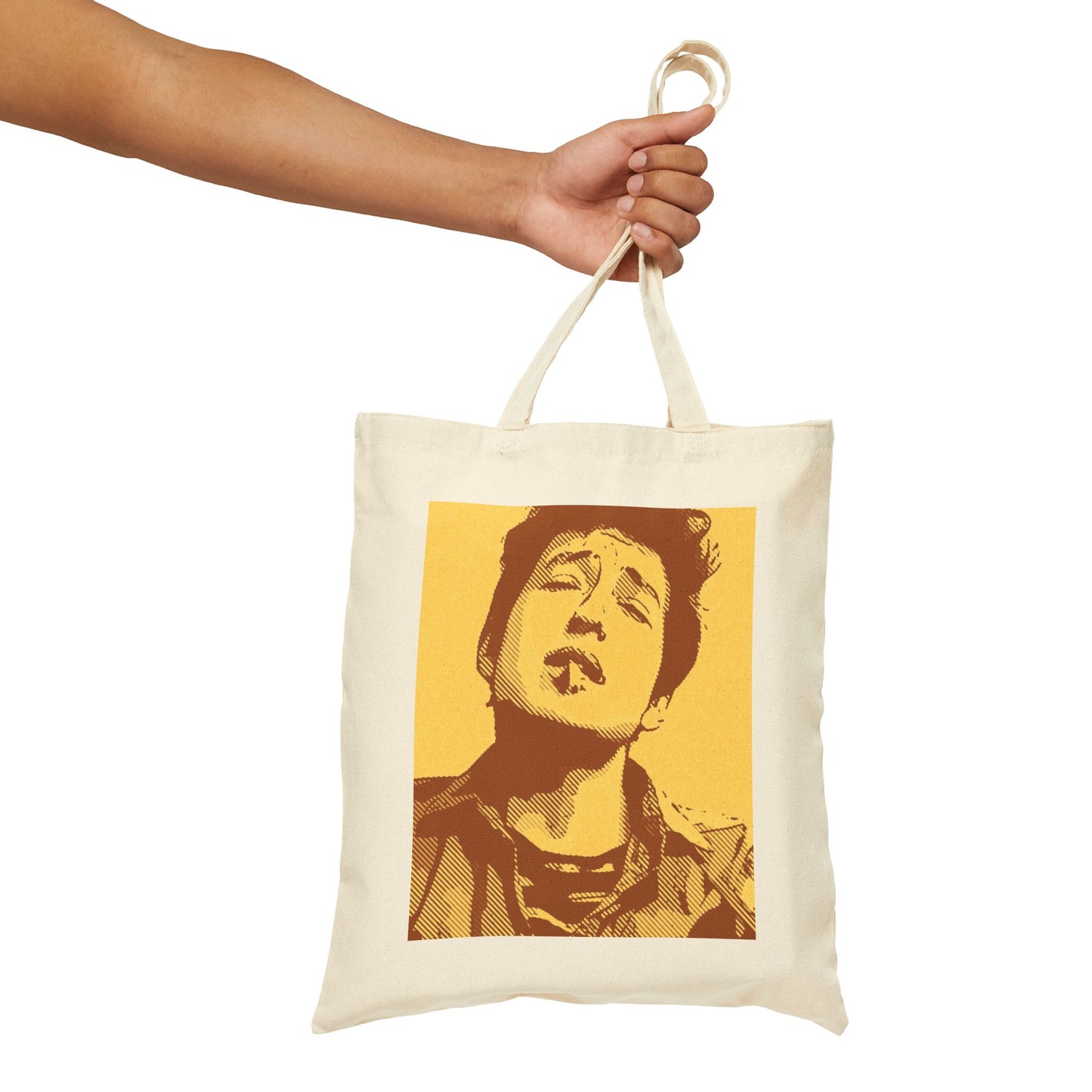 Pop Art Dylan 100% Cotton Canvas Tote Bag