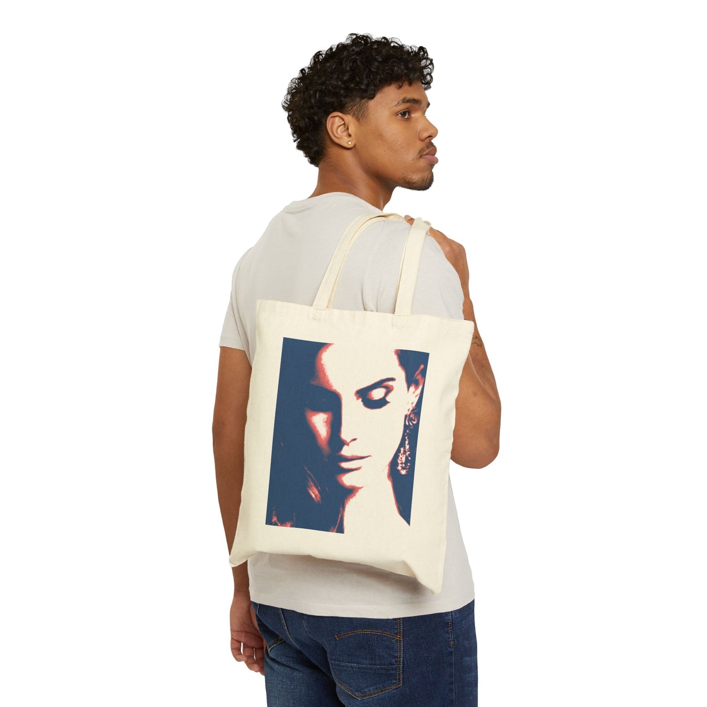 CHIAROSCURO LANA 100% Cotton Canvas Tote Bag