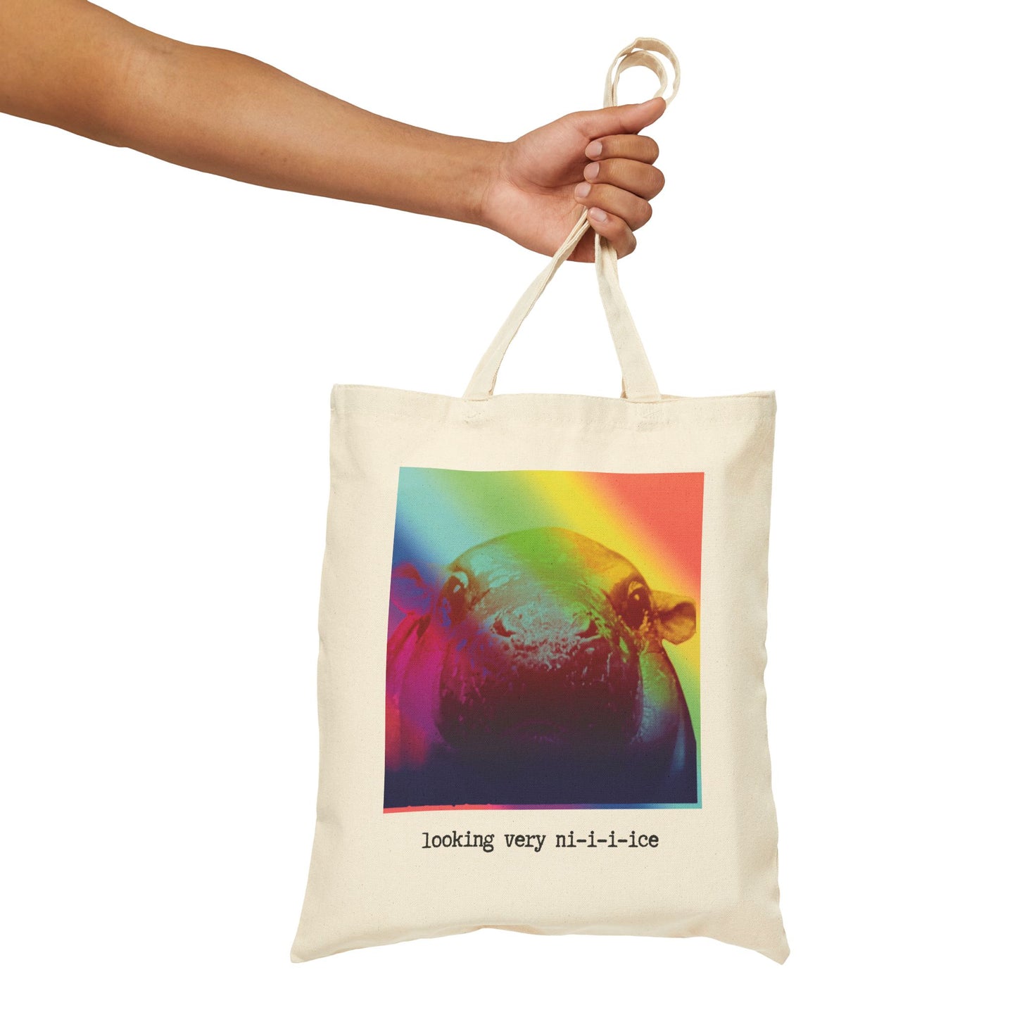 Pop Art #MOO DENG ("looking very nice") Tote Bag