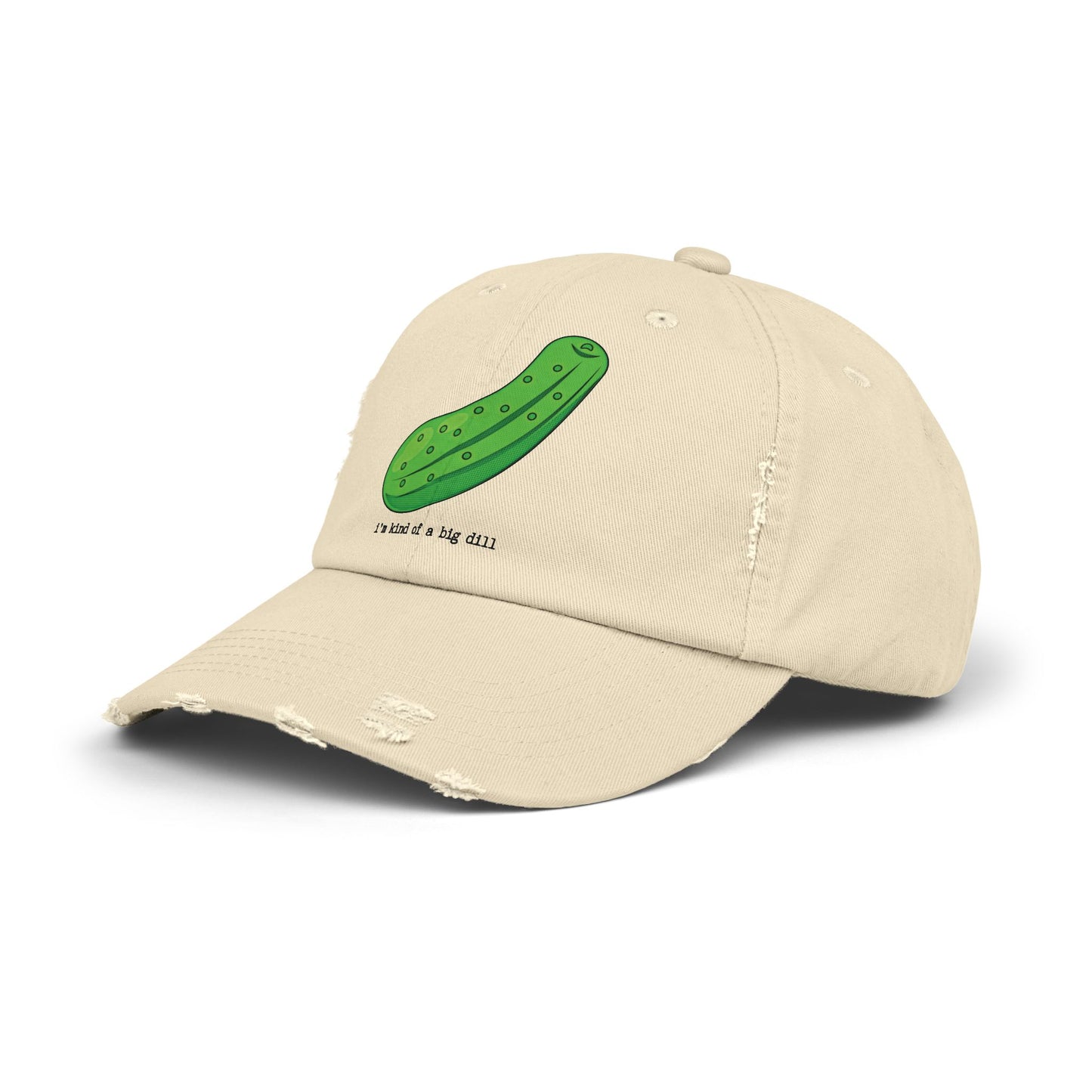 "Big Dill"  Unisex Distressed Cap