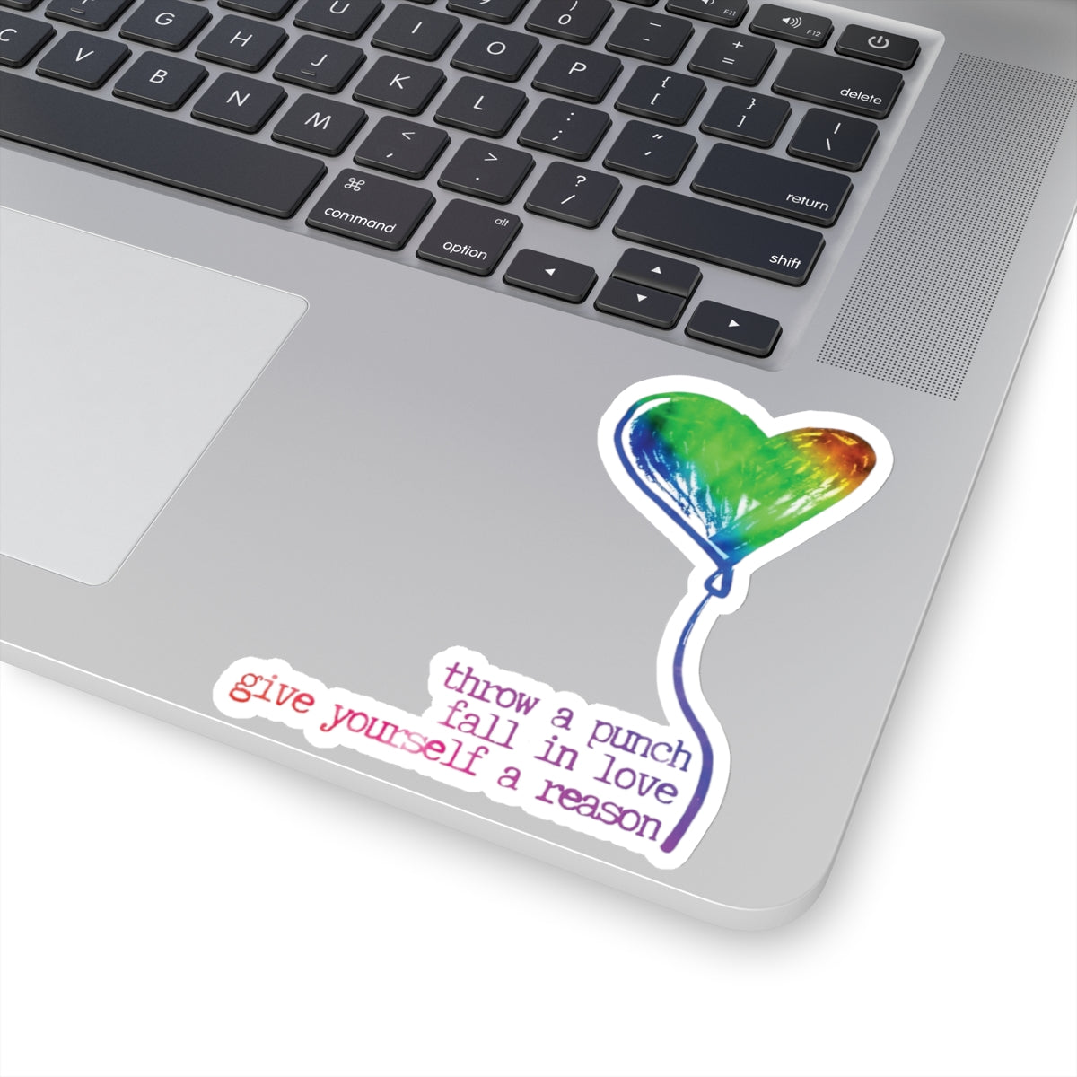 Noah Kahan "Give Yourself a Reason" (blue rainbow) Kiss-Cut Sticker