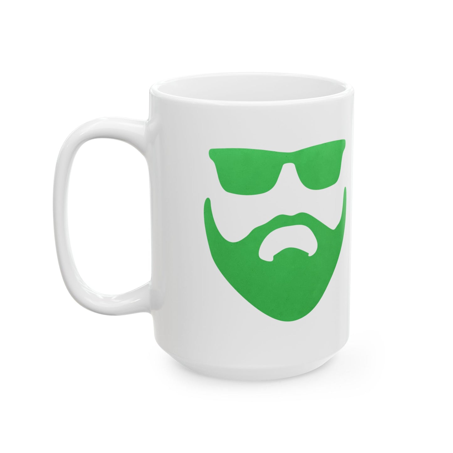 Apple Green Beardo XL Ceramic Mug