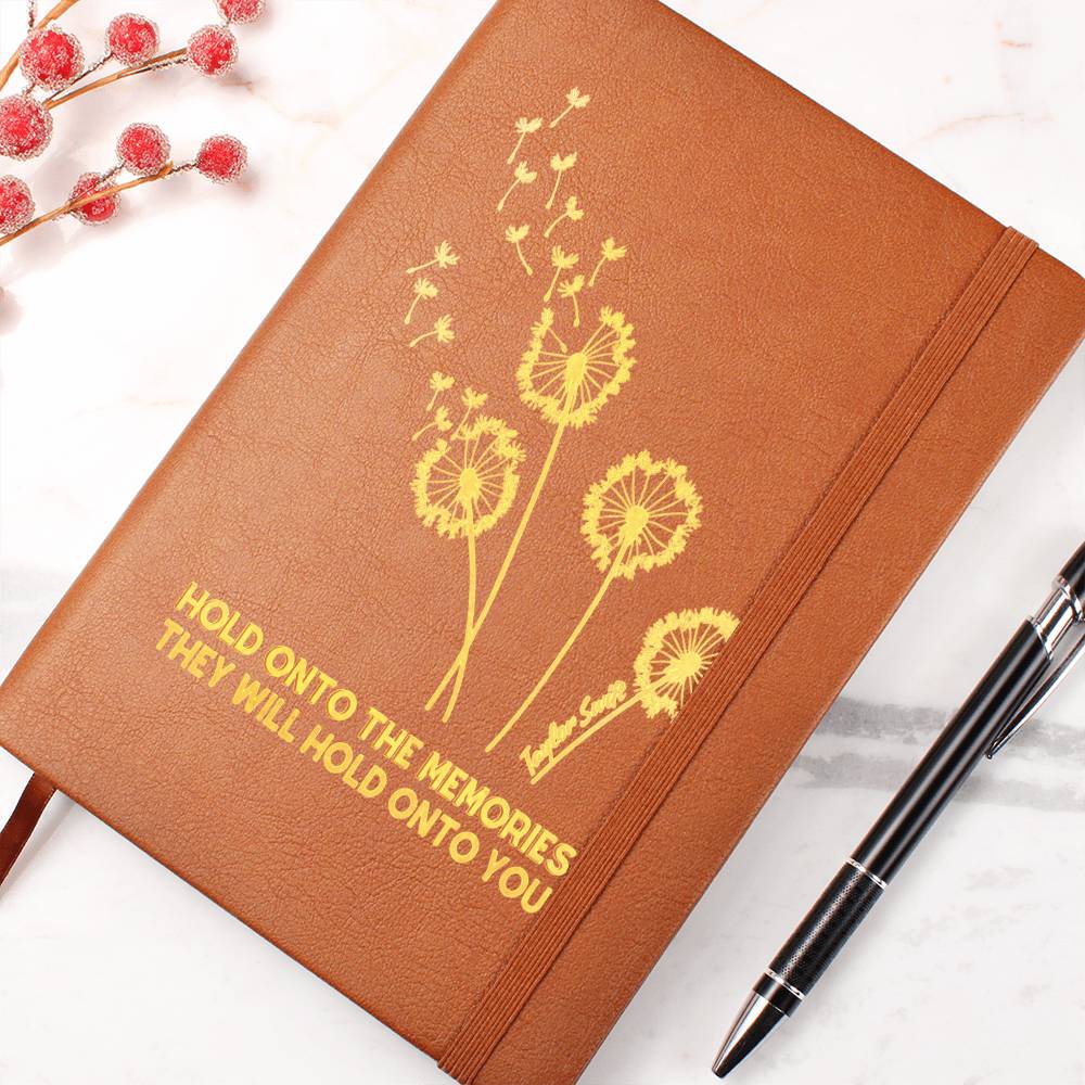 "Hold on to the Memories" Taylor Swift Vegan Leather Journal | New Year's Day Lyrics | Gifts for Swifties