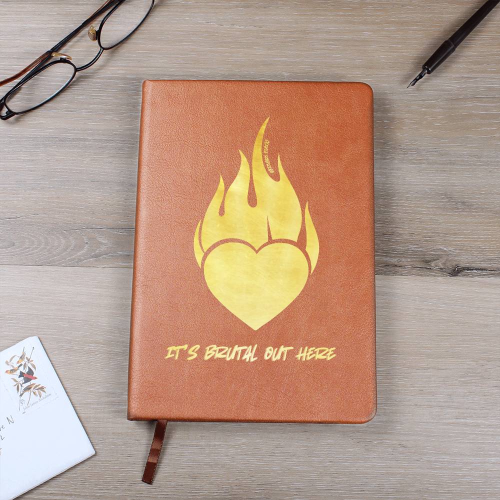 "it's brutal out here" VEGAN LEATHER JOURNAL | Olivia Rodrigo Song Lyrics | Custom, Eco-friendly Journal