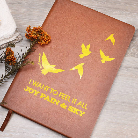 "I Wanna Feel it All" Vegan Leather Journal | Zach Bryan Song Lyrics | Thoughtful & Unique Gifts