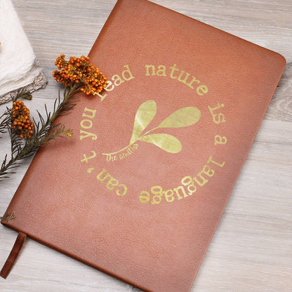 "nature is a language can't you read" Vegan Leather Journal | THE SMITHS SONG LYRICS | Unique & Custom Gifts