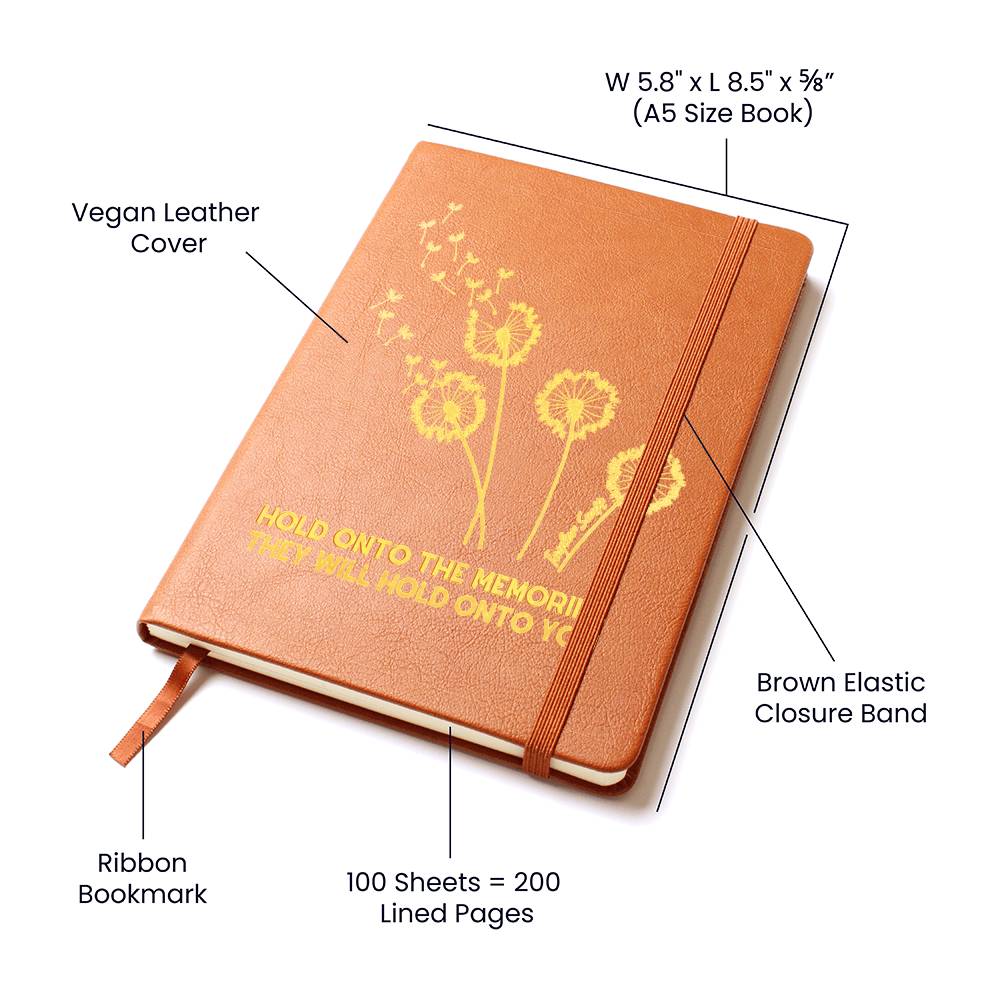 "Hold on to the Memories" Taylor Swift Vegan Leather Journal | New Year's Day Lyrics | Gifts for Swifties